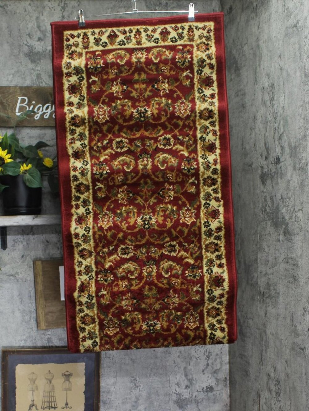 Home Dynamix Traditional Runner Area Rug Red / Ivory 1 ft. 9 in. x 7 ft. 2 in.